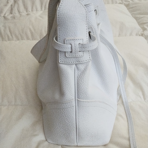 Italian Genuine Leather Nordstrom shoulder bag. White. - Picture 4 of 13